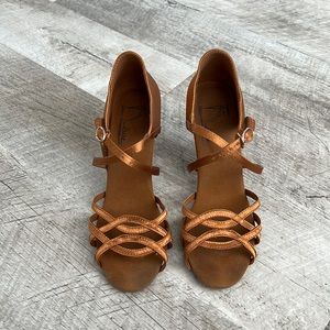 GFranco Intrigue Tan Dance Heel